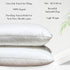 Tencel 100% Natural Fabric Pillow with Quilted Bag